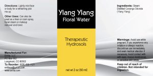 Ylang Ylang Hydrosol 2 oz.