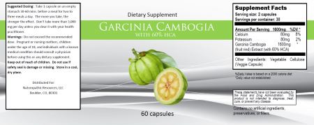 Garcina Cambogia 866 mg 60 caps