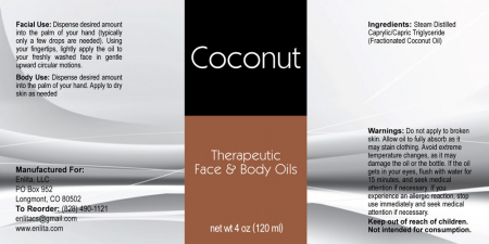 Coconut (Fractionated) Carrier Oil 4oz