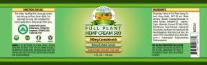 EF CBD Oil Body Cream 500 mg 4 oz.(1 Jar)